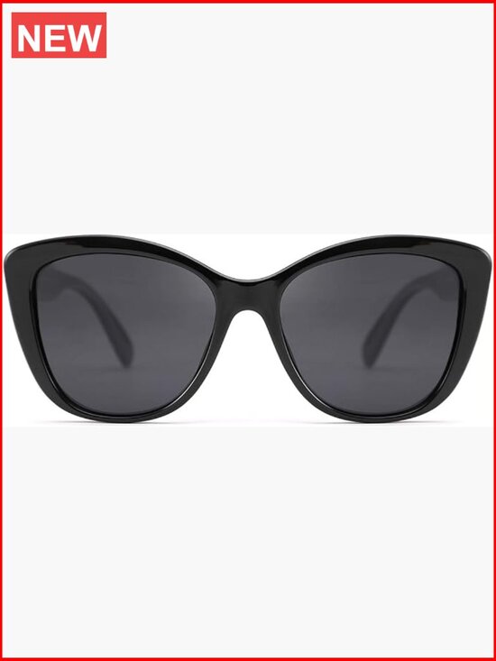 Polarized Vintage Square Cat Eye Sunglasses with UV400 Protection main image 6